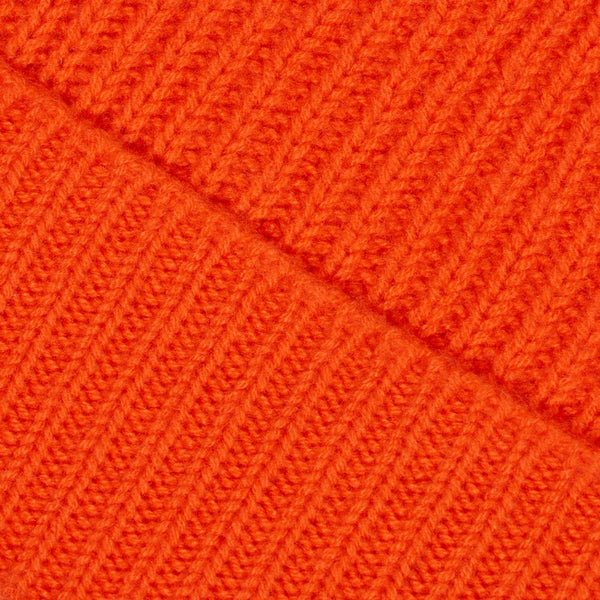 Cashmere Knit Beanie (Orange)