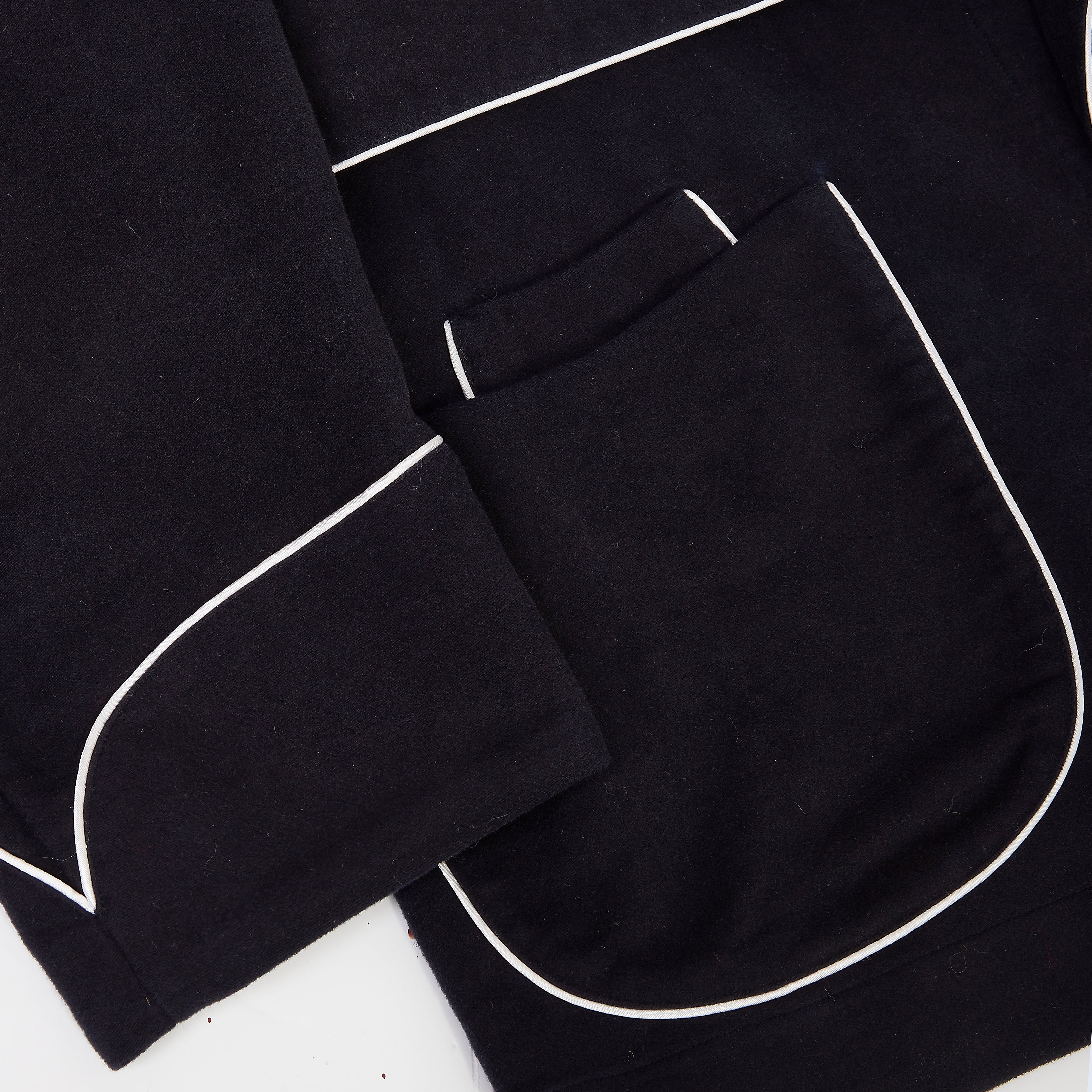 Navy Moleskin Dressing Jacket