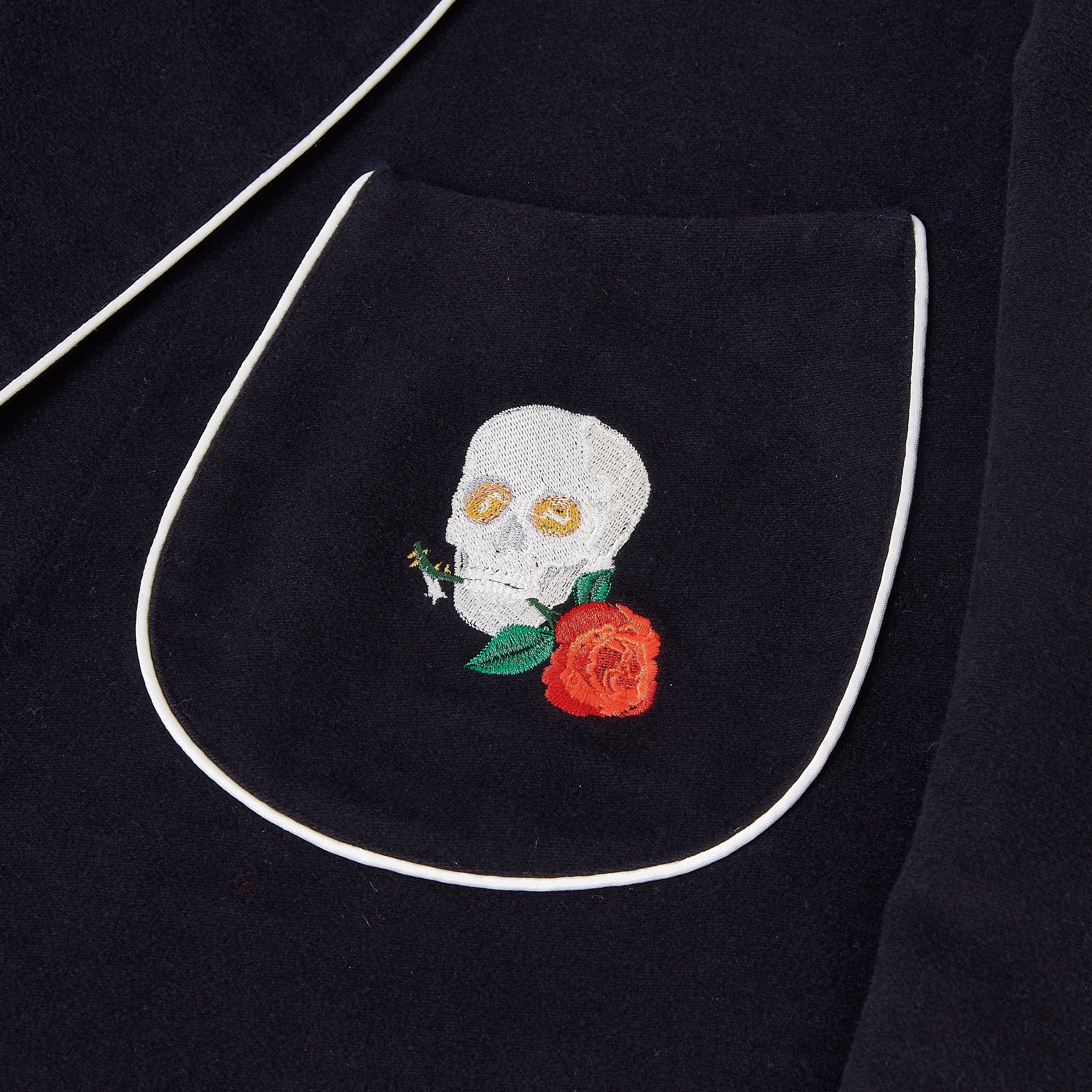 Navy Moleskin Dressing Jacket