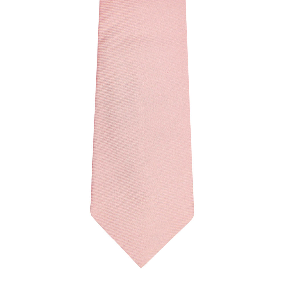 Plain Silk Cotton Tie Pink