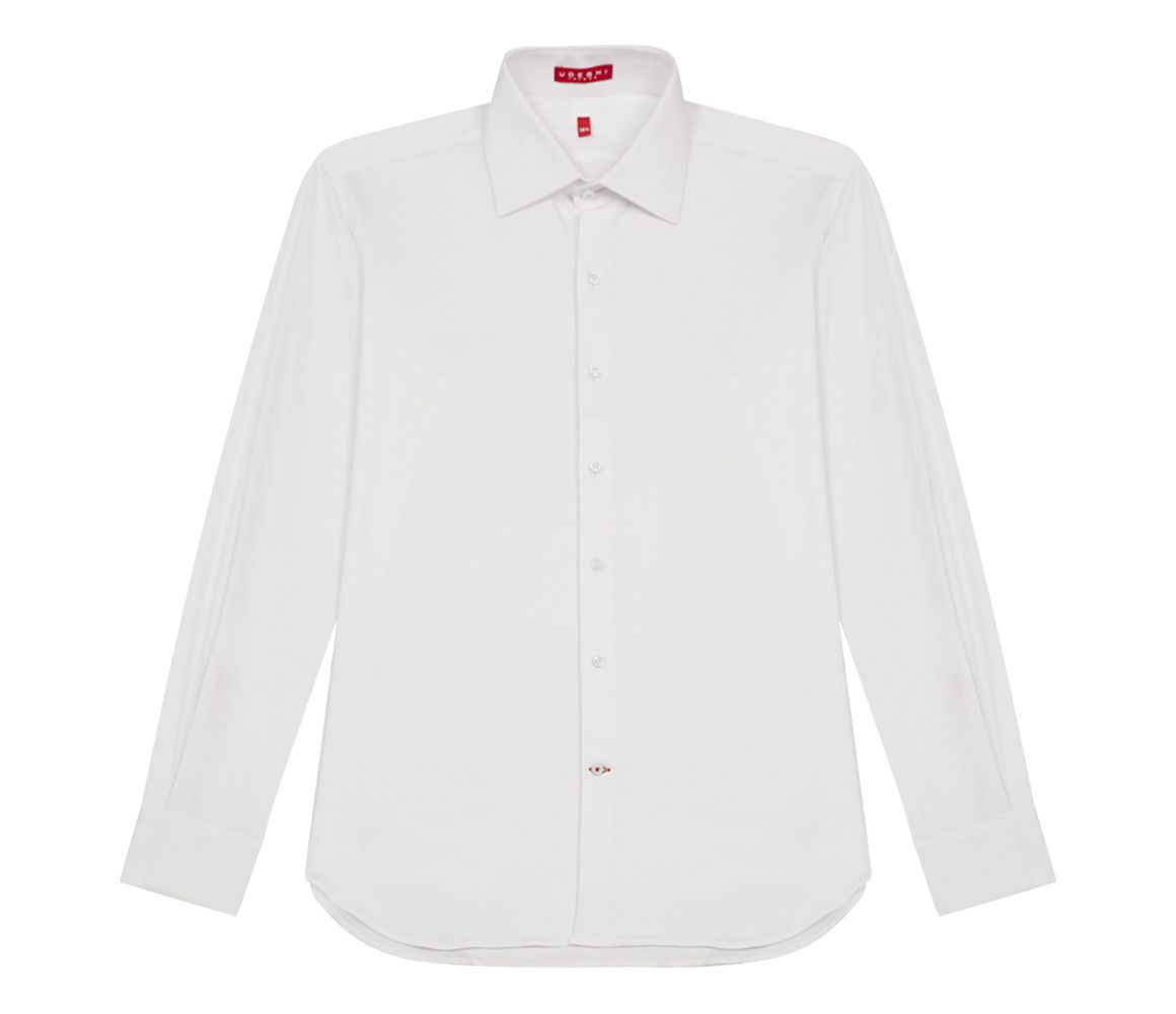 Italian Fine Knit Shirt White