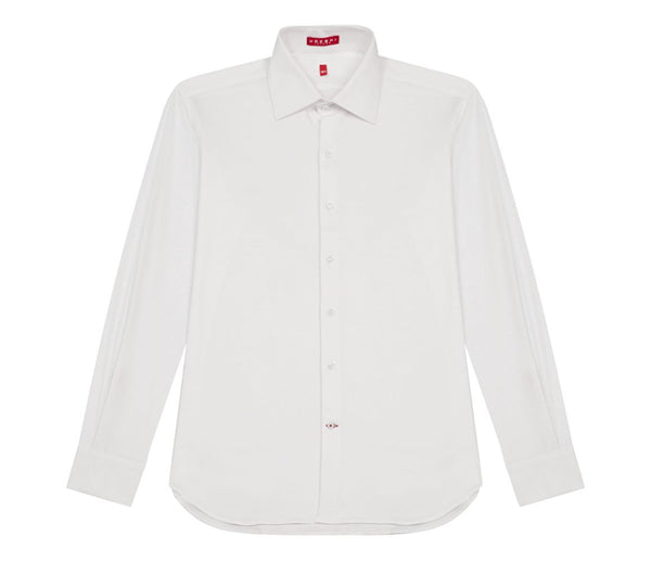 Italian Fine Knit Shirt White