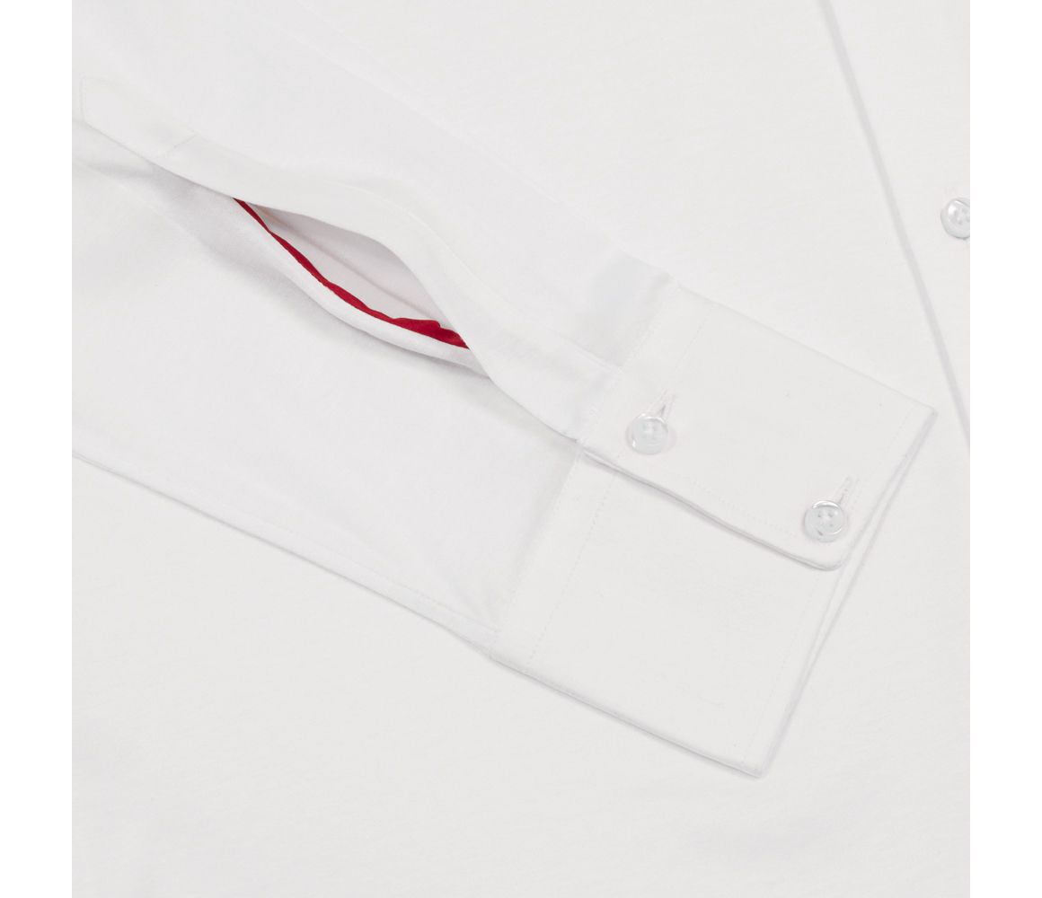 Italian Fine Knit Shirt White