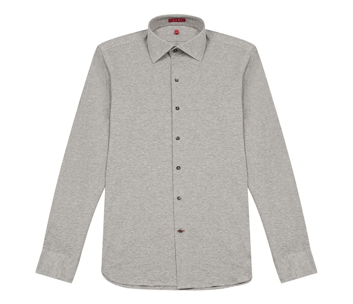 Italian Fine Knit Shirt Grey