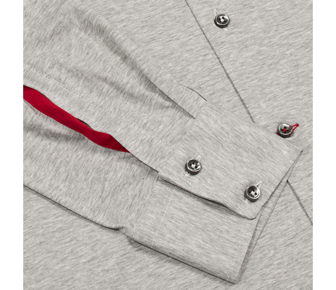 Italian Fine Knit Shirt Grey