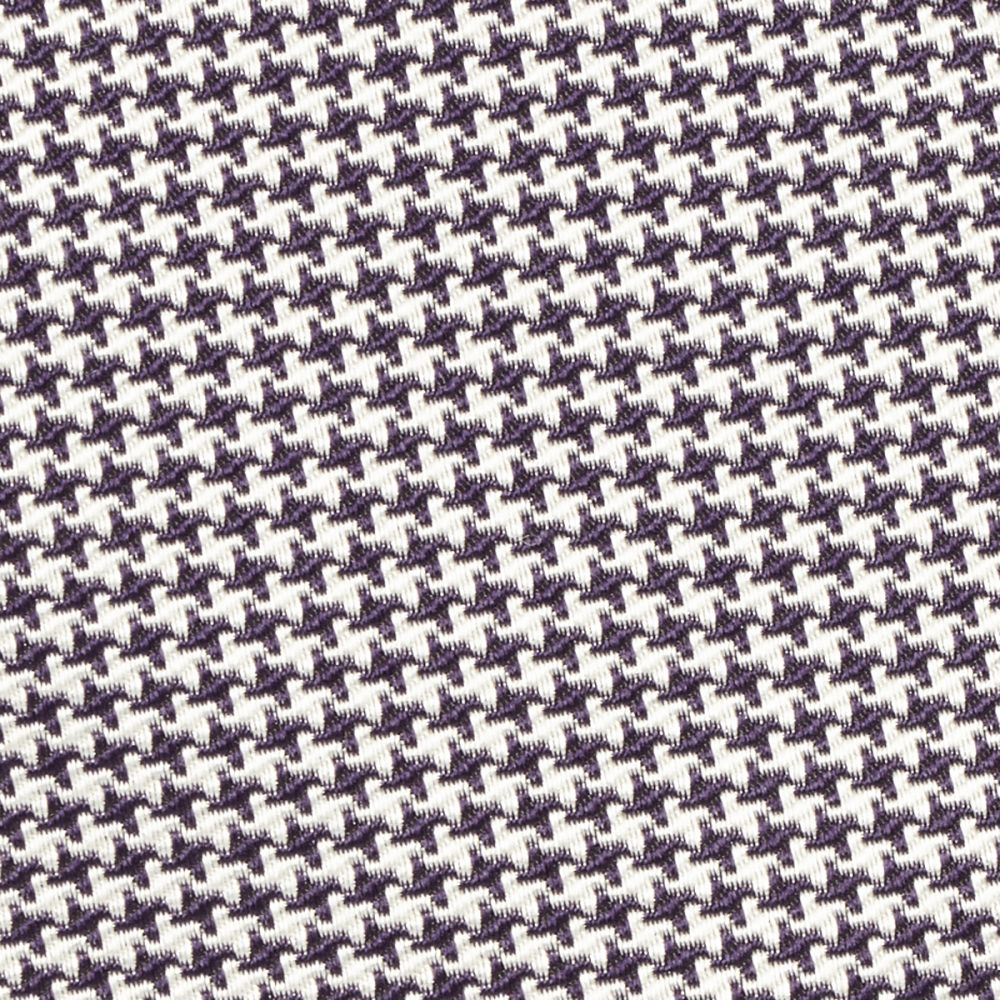 Houndstooth Silk Tie Purple