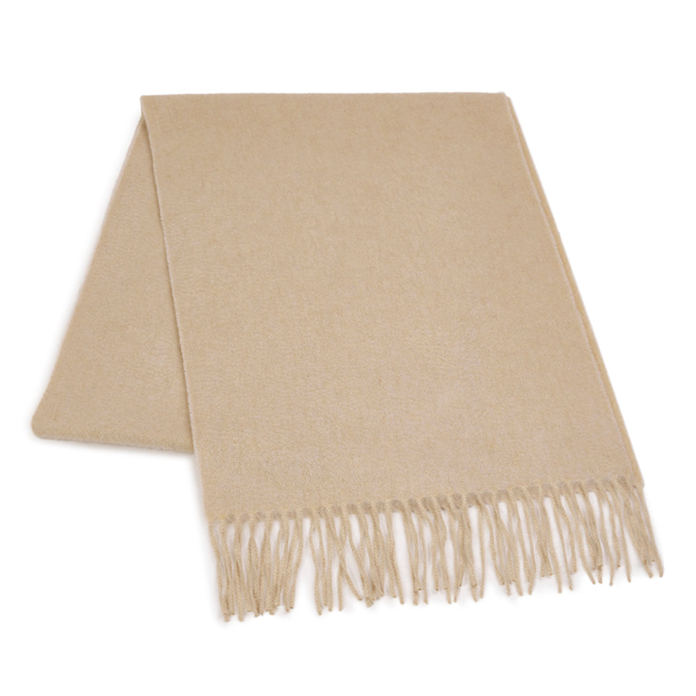 Cashmere Woven Scarf Almond