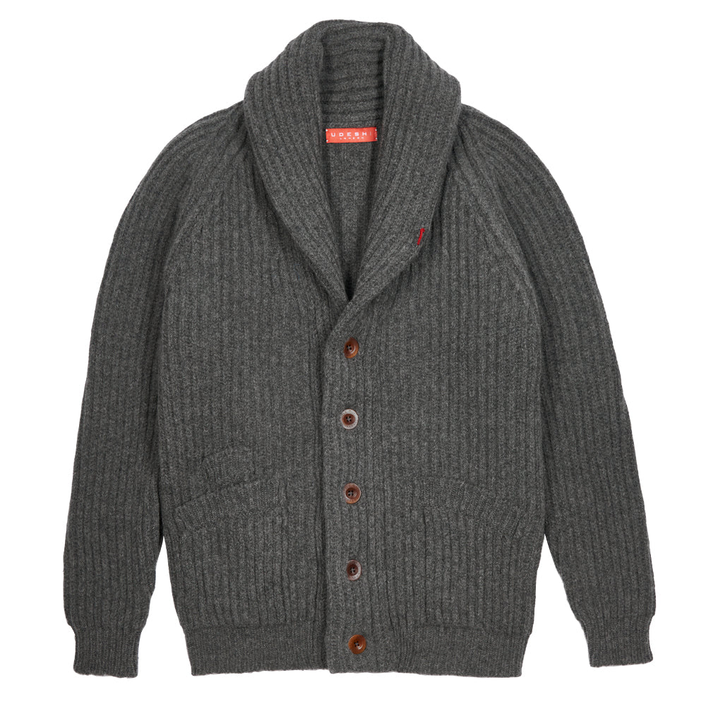 udeshi gray grey shawl cardigan