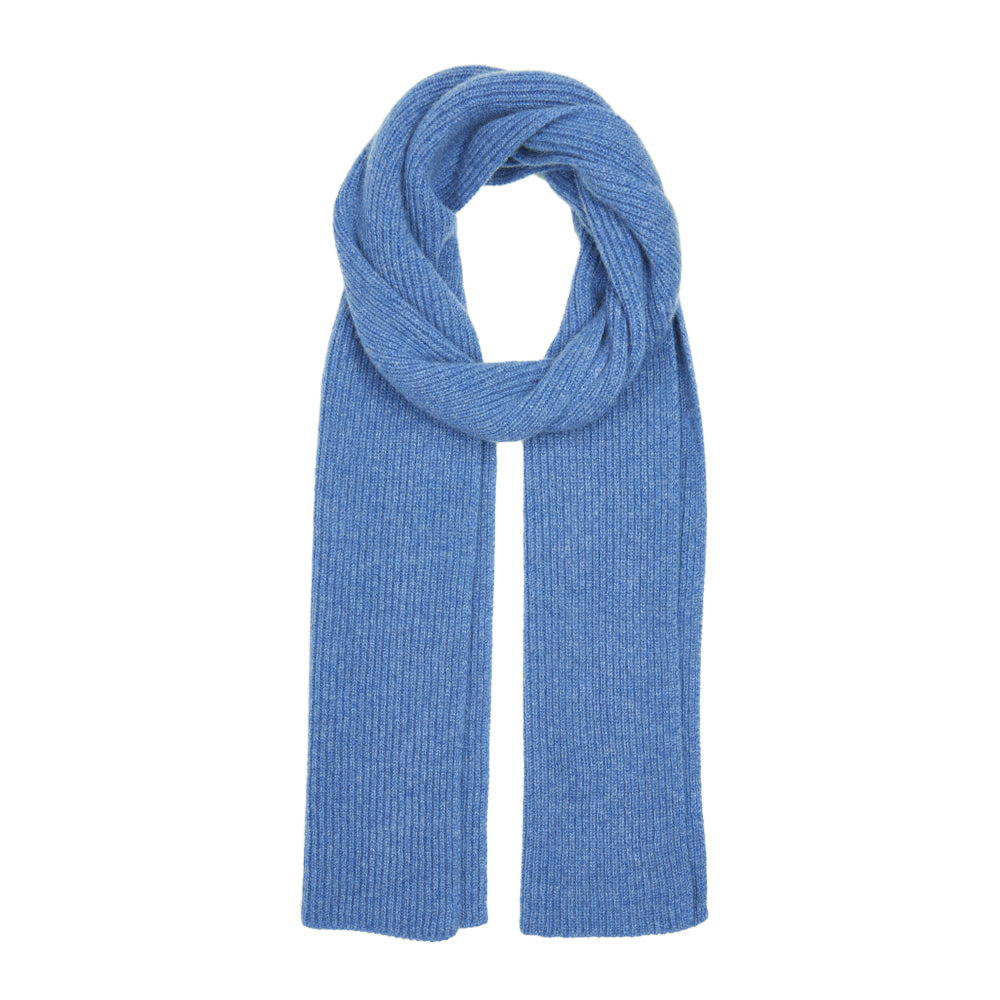 Cashmere Knit Scarf (Denim)