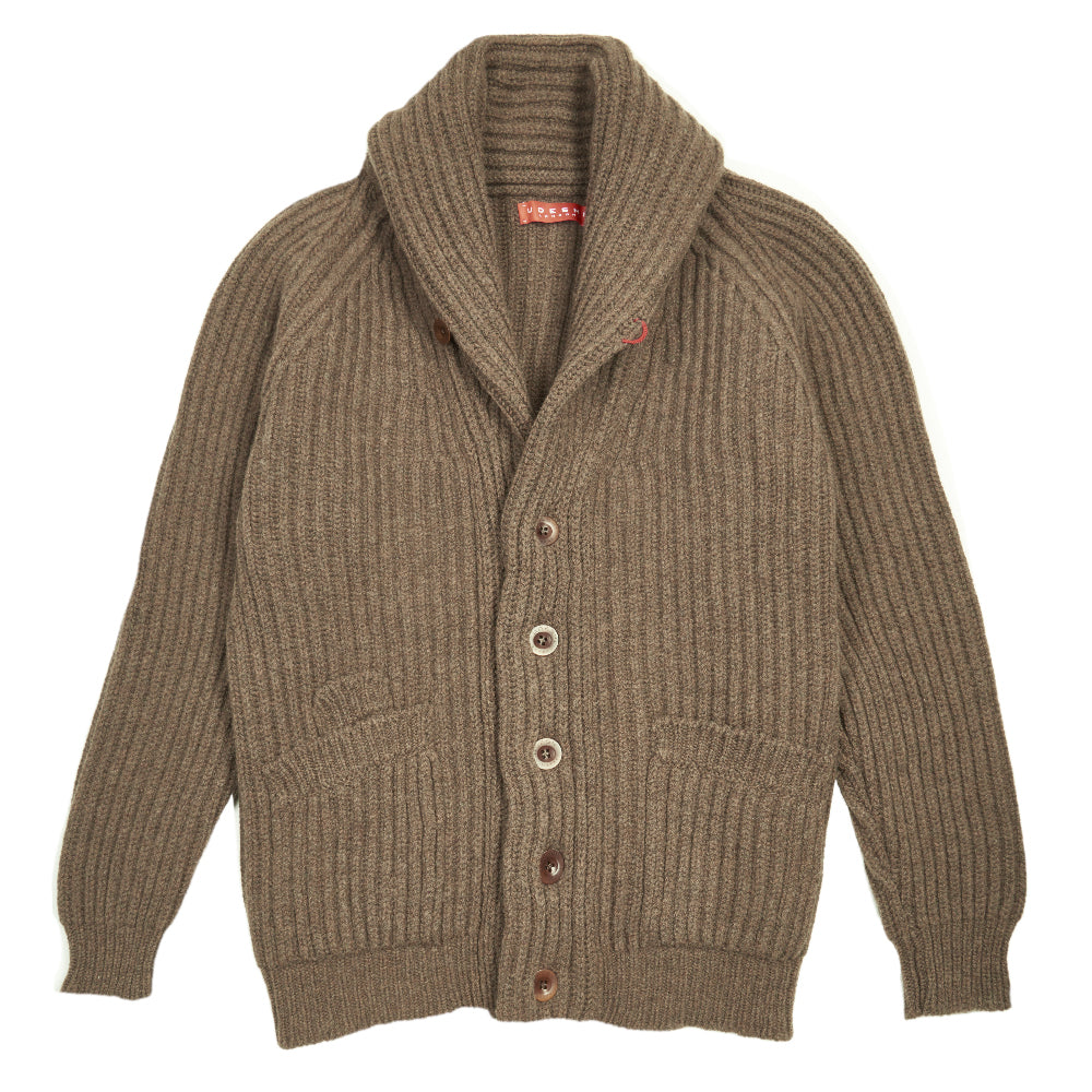 udeshi brown shawl cardigan