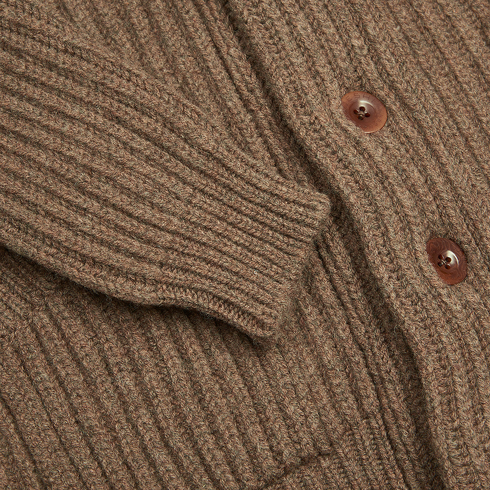 udeshi brown shawl cardigan