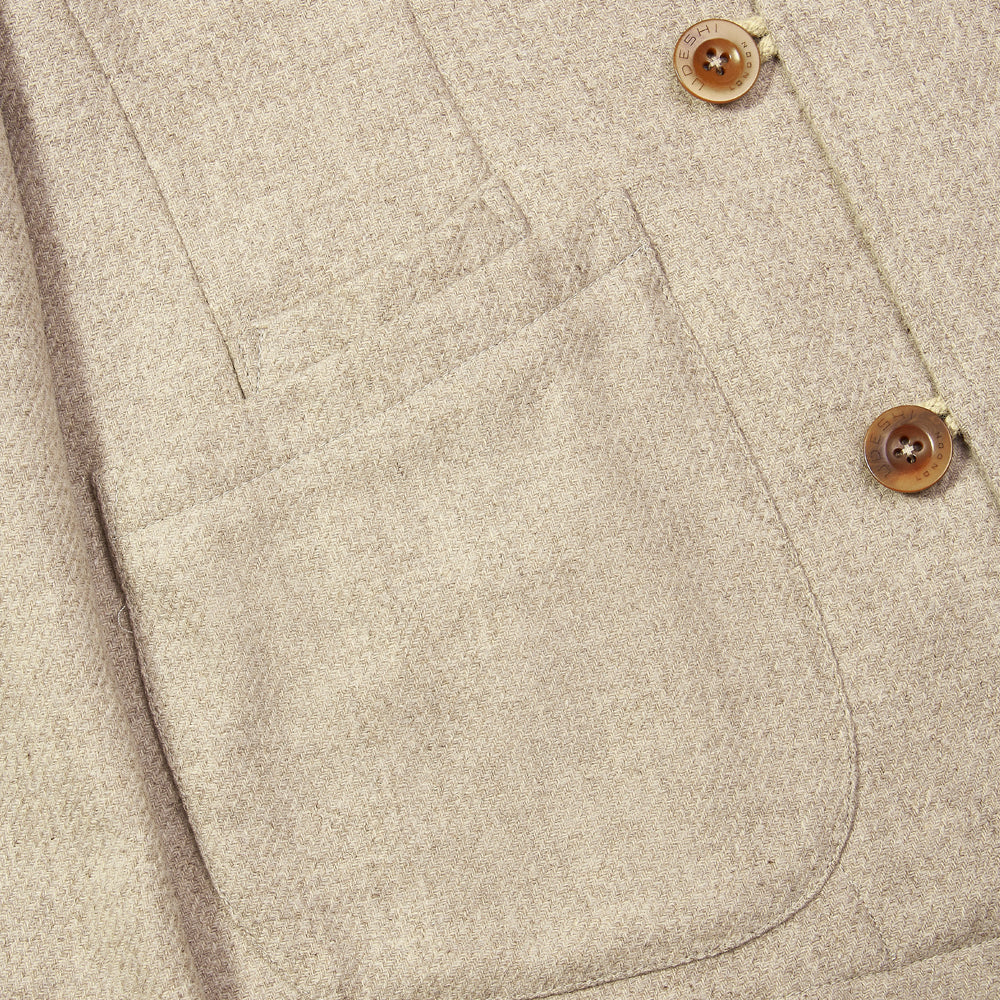 Undyed Wool Duffle Corto