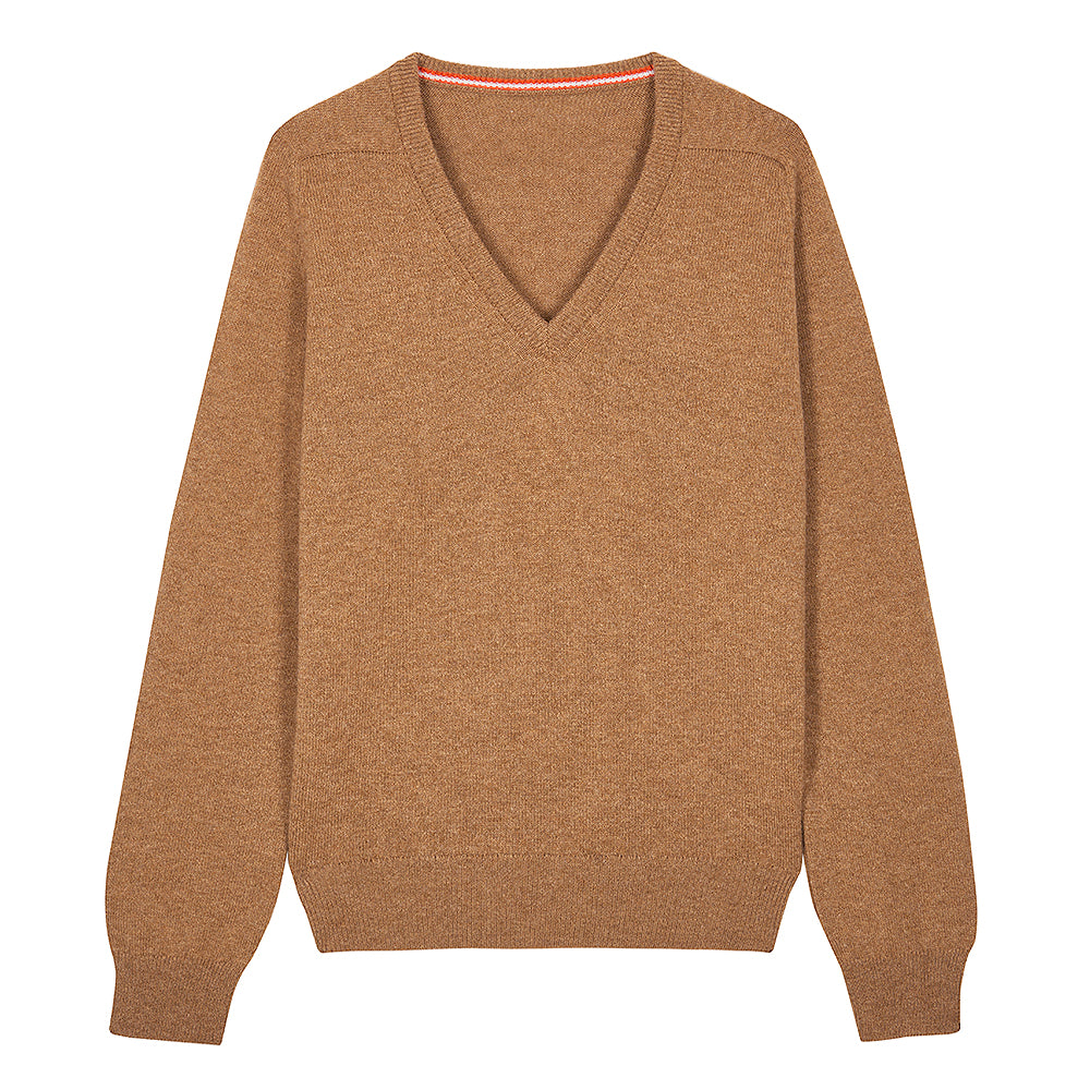 udeshi sweater brown lambswool scotland