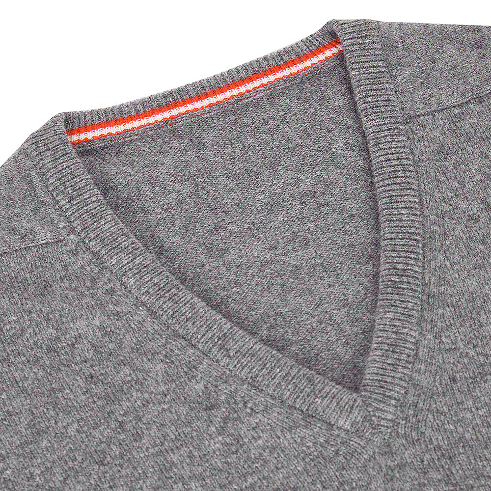udeshi sweater gray grey lambswool scotland