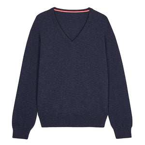 udeshi sweater navy lambswool scotland