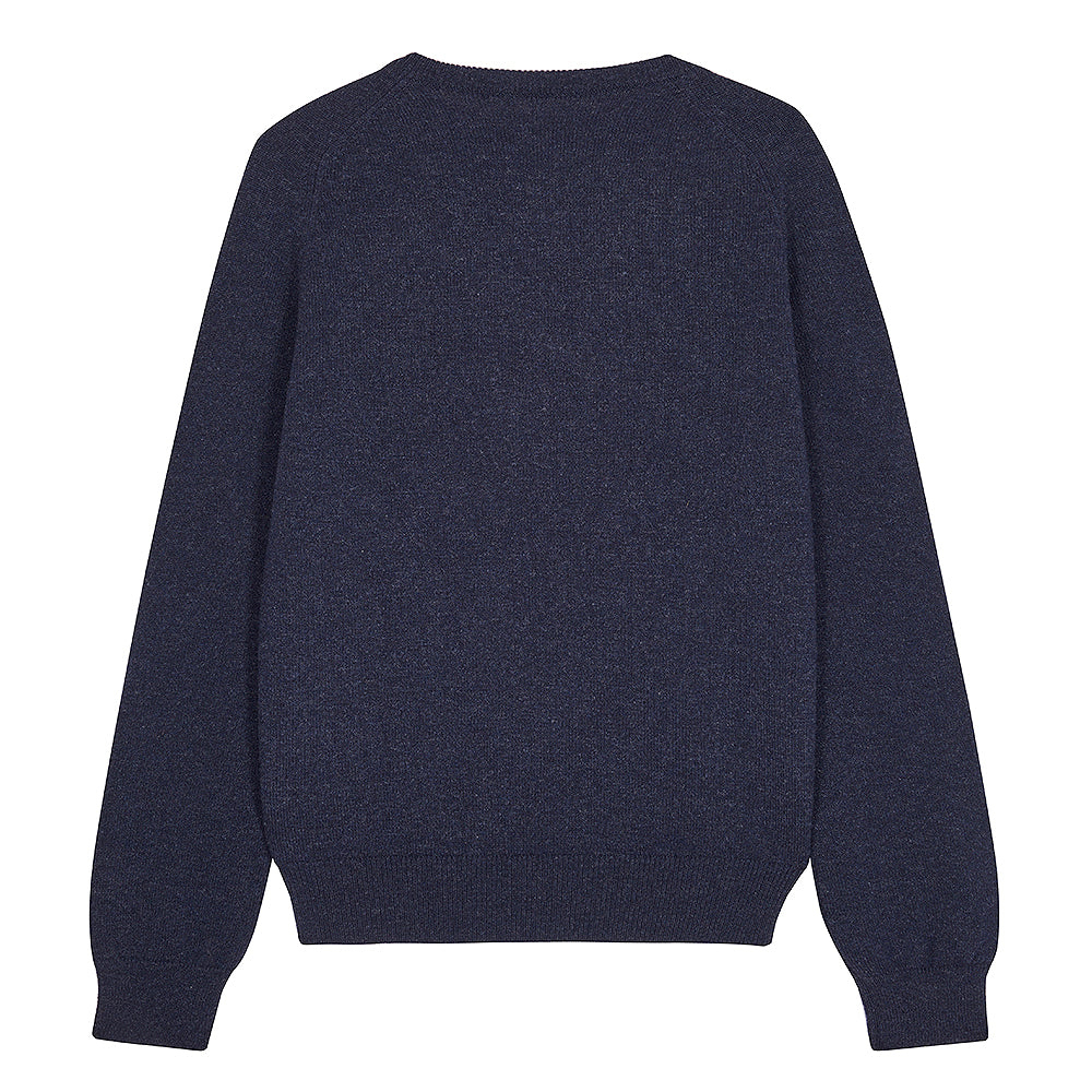 udeshi sweater navy lambswool scotland