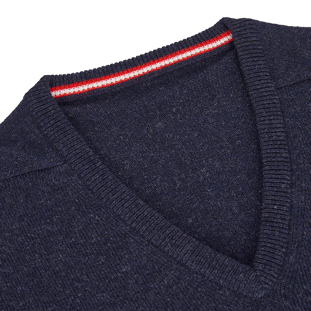 udeshi sweater navy lambswool scotland