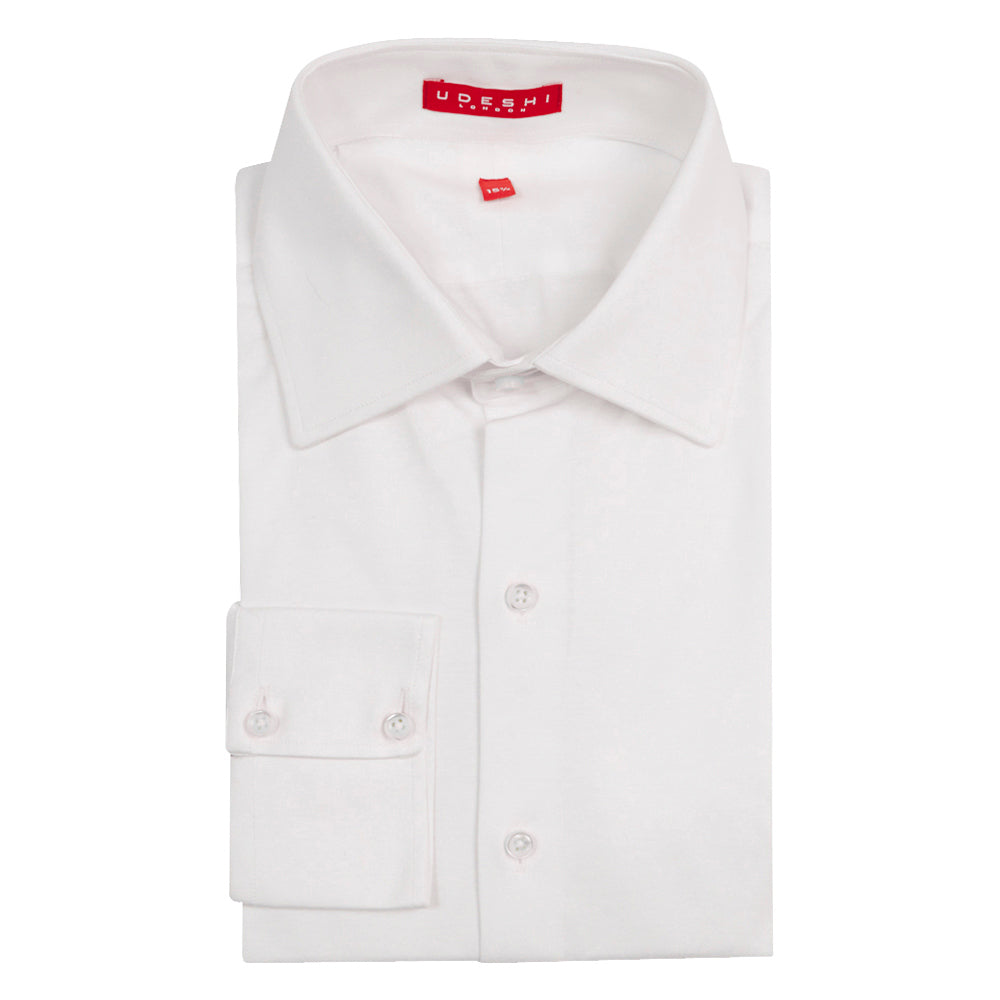 Italian Fine Knit Shirt White