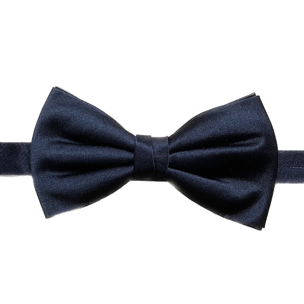 Satin Silk Bow Tie Black