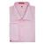 Connery Collar Shirt with Double Cuff in Pink Swiss Poplin