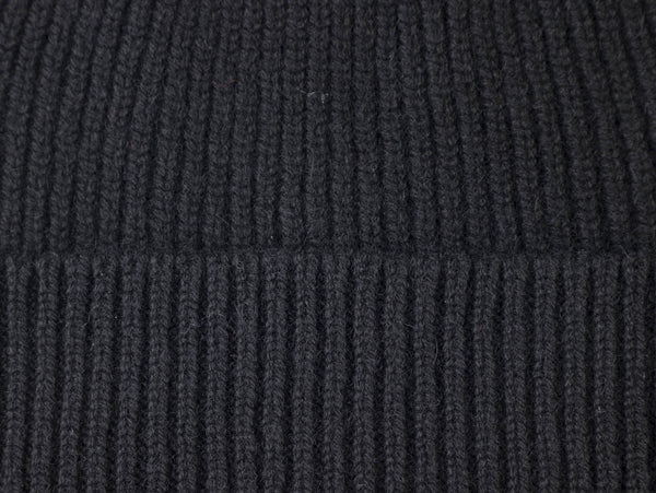 Cashmere Knit Beanie (Black)