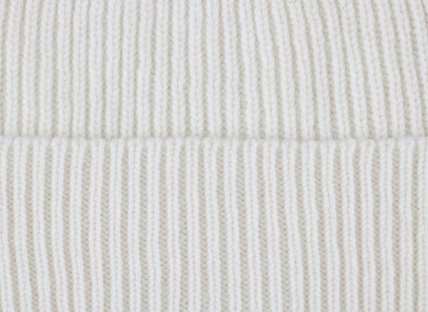 Cashmere Knit Beanie (Ivory)