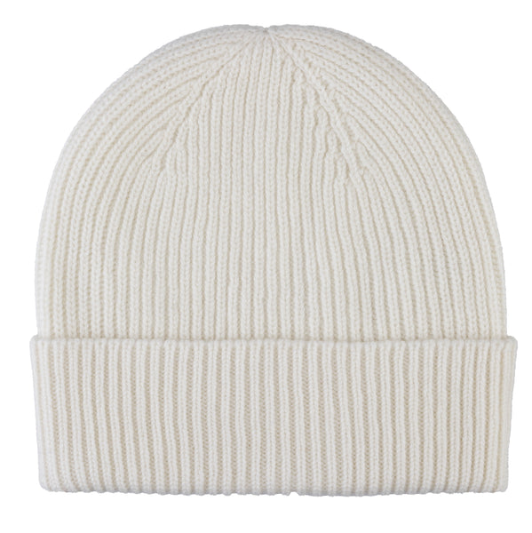 Cashmere Knit Beanie (Ivory)