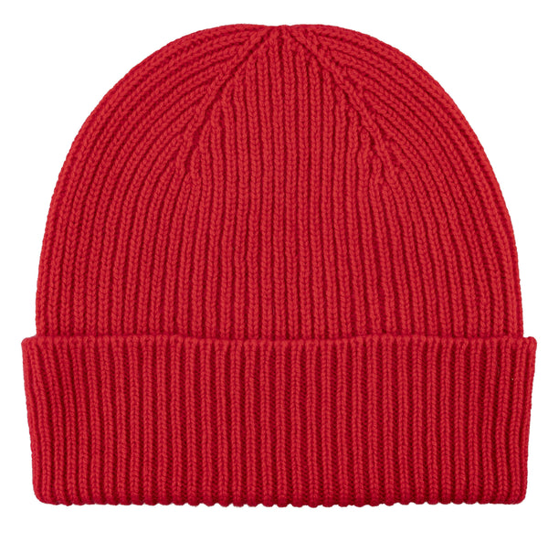 Cashmere Knit Beanie (Scarlet)