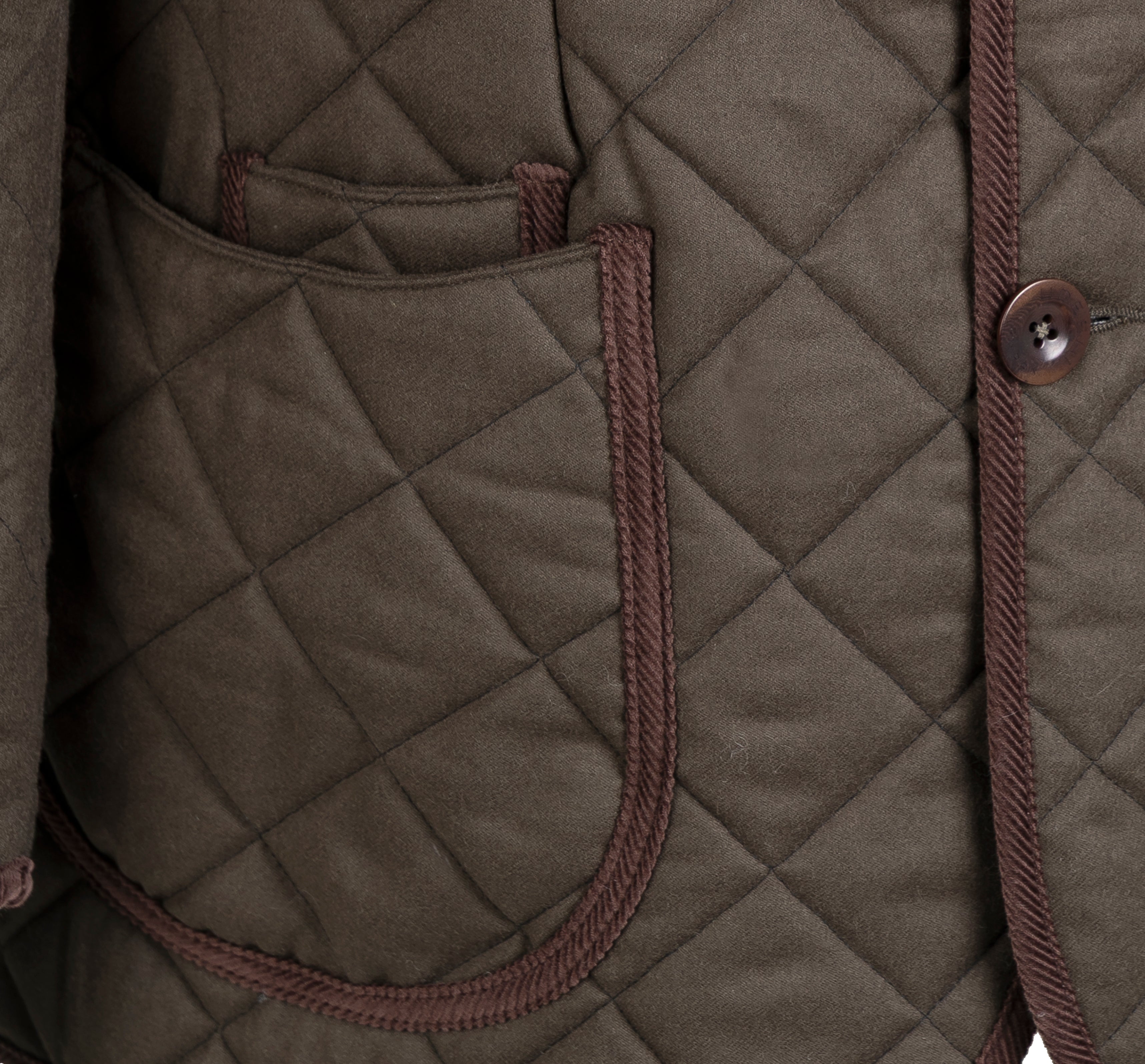 Quilted Wool Jacket Olive