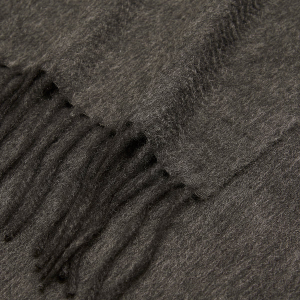 udeshi grey gray charcoal cashmere blanket scotland