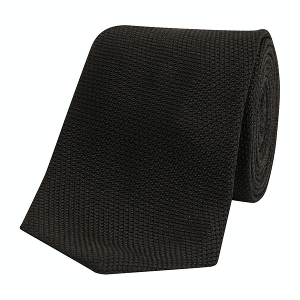 Grenadine Silk Tie Black