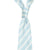 White Double Stripe Silk Linen Tie