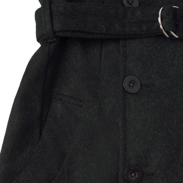 Charcoal Loden Trench Coat