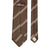 Triple Wide Stripe Mogador Silk Tie Brown
