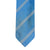 Triple Wide Stripe Mogador Silk Tie Blue