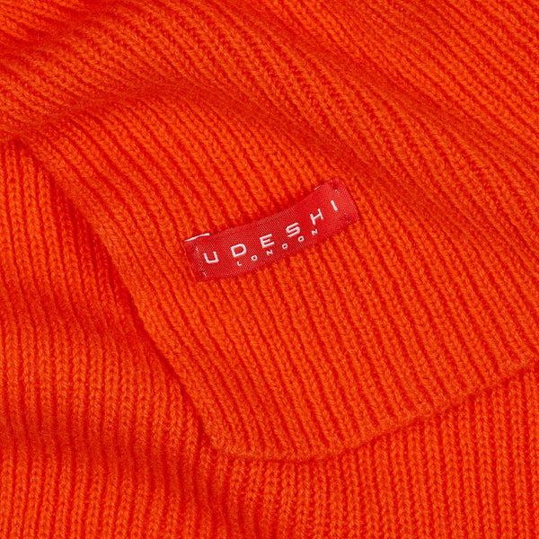 Cashmere Knit Scarf (Orange)