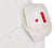 Extreme Cutaway Collar Shirt with Double Cuff in White Swiss Poplin
