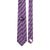 Double Stripe Mogador Silk Tie Purple