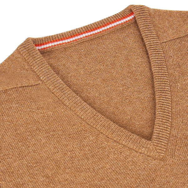 udeshi sweater brown lambswool scotland