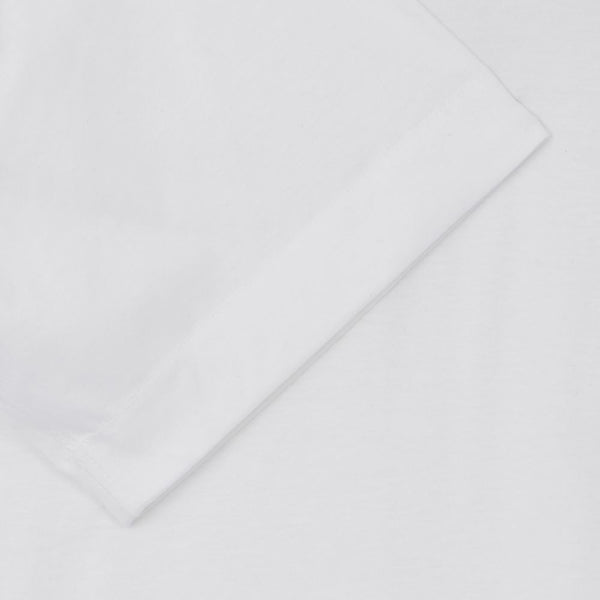 Italian Fine Knit Polo Shirt White